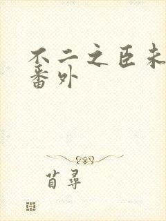 不二之臣未删减番外