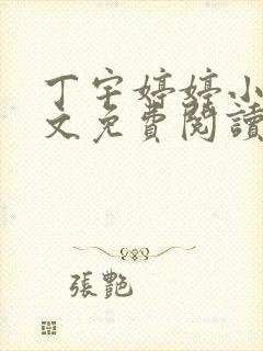 丁宇婷婷小说全文免费阅读