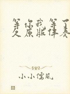 等你我等了这么久原版伴奏