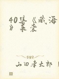 40集《藏海传》来袭