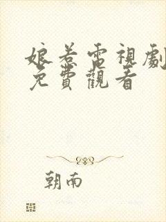 娘惹电视剧全集免费观看