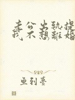 老公出轨提离婚我不想离婚