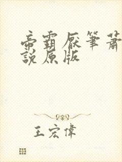 帝霸厌笔萧生小说原版