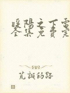 暖阳之下电视剧全集免费完整版封面