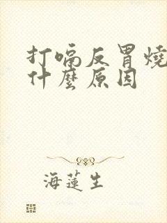 打嗝反胃烧心是什么原因封面