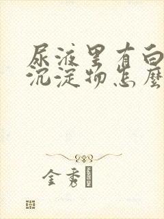 尿液里有白色的沉淀物怎么回事