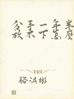 分手一年半还是放不下怎么办