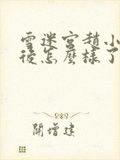 雪迷宫赵小光最后怎么样了