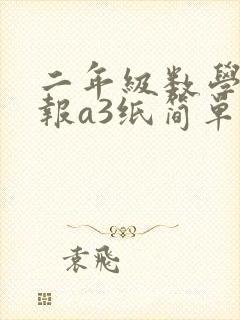 二年级数学手抄报a3纸简单