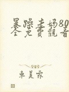 暴躁老妈80集全免费观看电视剧免费观