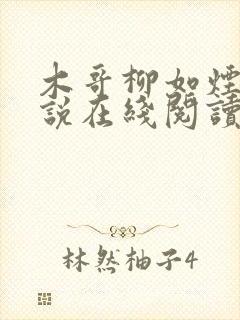 木哥柳如烟的小说在线阅读封面