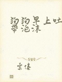 狗狗早上吐黄水带泡沫