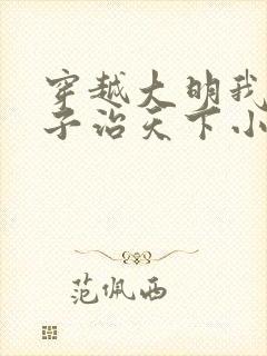 穿越大明我教太子治天下小说