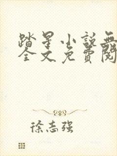 踏星小说无弹窗全文免费阅读