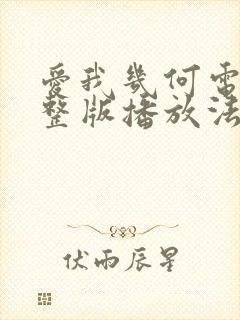 爱我几何电影完整版播放法国电影