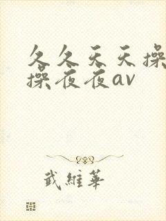 久久天天操狠狠操夜夜av封面