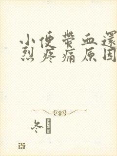 小便带血还有剧烈疼痛原因男