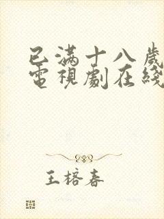 已满十八岁看的电视剧在线播放电视剧有哪些