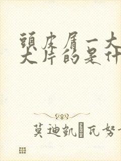 头皮屑一大片一大片的是什么情况