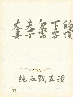 丈夫欠下的债务妻子需要偿还吗封面