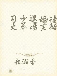 司少退婚后追妻火葬场完结小说