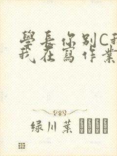 学长你别C我了我在写作业