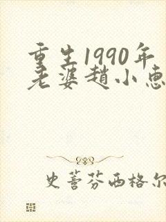 重生1990年老婆赵小惠的小说