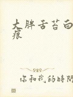 大胖舌苔白 齿痕