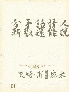 分手的情人有了新欢还能挽回吗