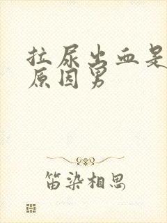 拉尿出血是什么原因男封面