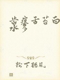 齿痕舌苔白腻口水多