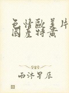 色情欧美片午夜国产特黄