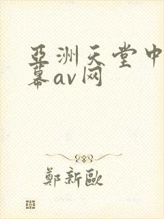 亚洲天堂中文字幕av网