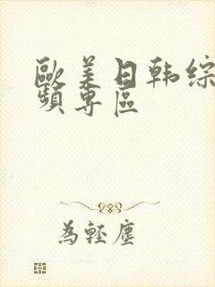 欧美日韩综合视频专区