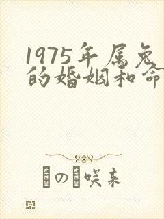 1975年属兔的婚姻和命运如何