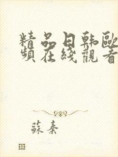 精品日韩欧美视频在线观看