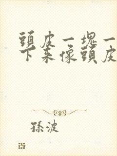 头皮一块一块抠下来像头皮屑