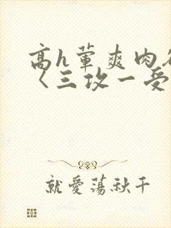 高h荤爽肉欲文〈三攻一受〉视频