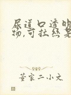 尿道口透明分泌物,可拉丝是怎么回事