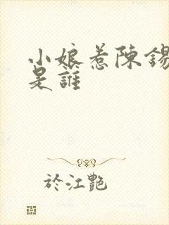 小娘惹陈锡演员是谁