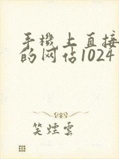 手机上直接看片的网站1024