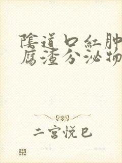 阴道口红肿有豆腐渣分泌物封面