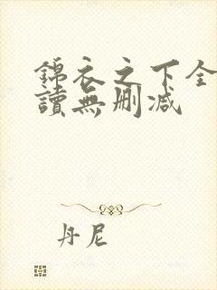 锦衣之下全文阅读无删减封面