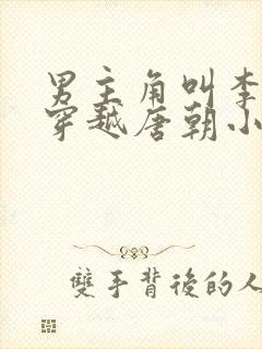 男主角叫李轩的穿越唐朝小说