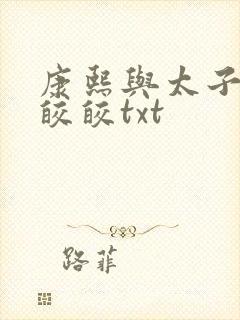 康熙与太子妃沈皎皎txt封面