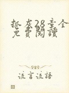 抓灰28章全部免费阅读