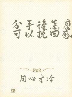 分手后怎么说话可以挽回感情封面