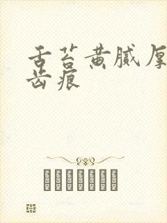 舌苔黄腻厚白有齿痕