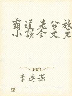 霸道老公放肆爱小说全文免费阅读