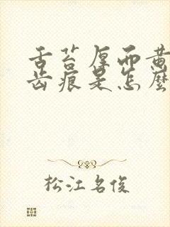 舌苔厚而黄腻有齿痕是怎么回事